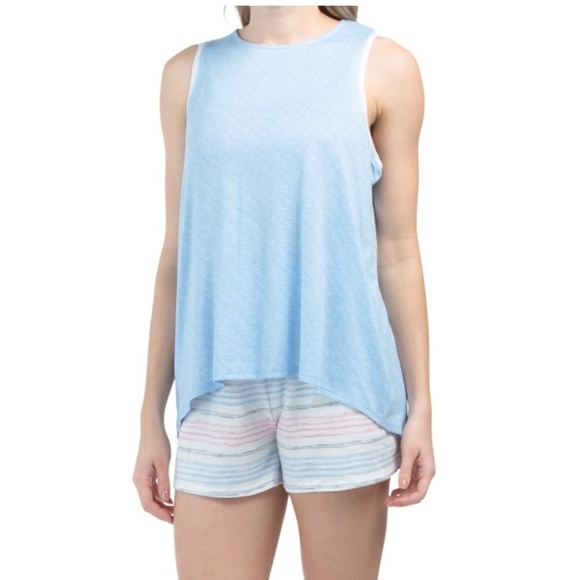 New Jaclyn Intimates Tank Top & Shorts Pajamas Set - Picture 1 of 13